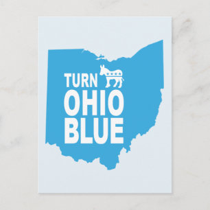 Postal Fazer Cartão Azul de Ohio Estado de Votação Prog