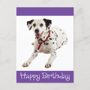 Postal Feliz Aniversário, Cartão de Posto para Cachorros