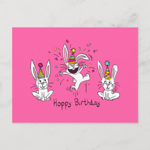 Postal Feliz Aniversário Coelho Feliz Coelho Cartão Posta