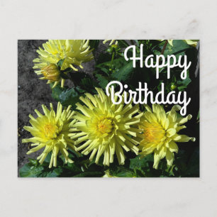 Postal Feliz Aniversário Dahlia Lakeview Glow #1 Cartão P