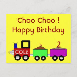 Postal Feliz aniversario de Choo Choo!! cartão