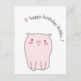 Postal Feliz Aniversário Kiddo...! Cartão de Aniversário 