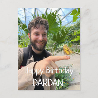 Postal Feliz Cartão com fotos Personalizado de Aniversári