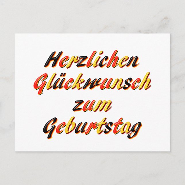 Postal Feliz cartão de aniversário (Frente)