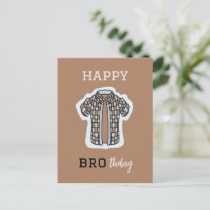 Postal Feliz Cartão de Aniversário BROthday