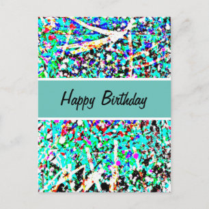 Postal Feliz Cartão de Posto de Aniversário