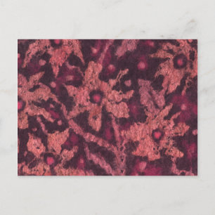 Postal Flores cor de laranja sentiram pintura cartão pos