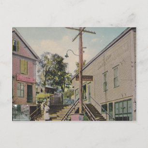 Postal foles caem, vermont vintage escadas postar cartão