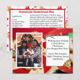 Postal Foto da família + Cartão de recebimento Cartão de 