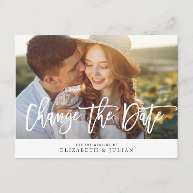 Postal Fotografia encantadora muda cartão de data (Frente)