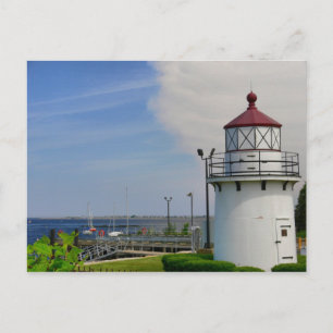 Postal Frente do Portão de Newburyport do Farol do Cartão