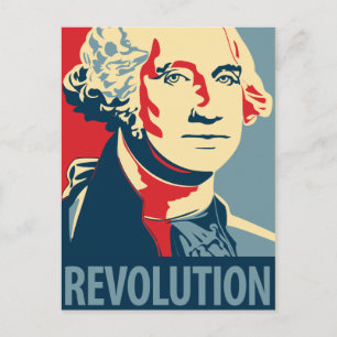 Postal George Washington - revolução: Cartão de OHP
