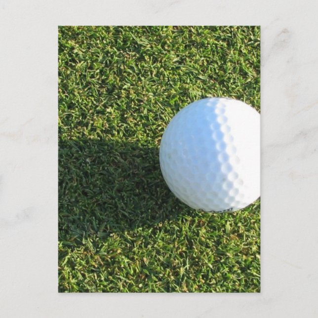 Postal Golf Ball no Cartão Verde Golf (Frente)