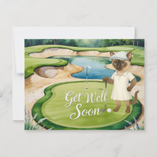 Postal Golf - Consiga Bem Em Breve Cartão para os amantes