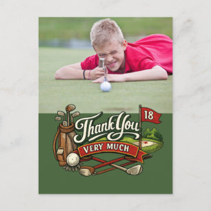 Postal Golfe Crie seu próprio cartão de agradecimento