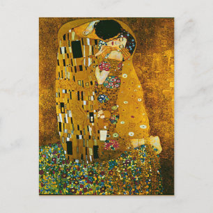 Postal Gustav Klimt - O Cartão de Posto Beijo