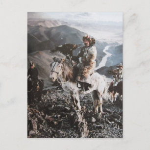 Postal Habitantes de kazajastão de Mongolei- cartão