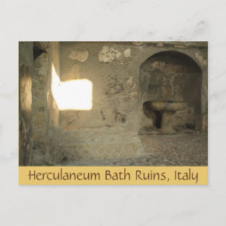 Postal Herculaneum Bath Ruins, Campânia, Itália Cartão po