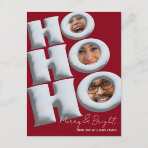 Postal HOHOHO! Crie seu próprio cartão de Natal!