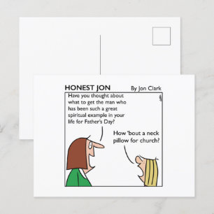 Postal Honest Jon engraçado Cartão do Dia do Pai