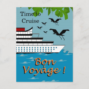 Postal HORA PARA O cartão de posto CRUISE_BON VOYAGE