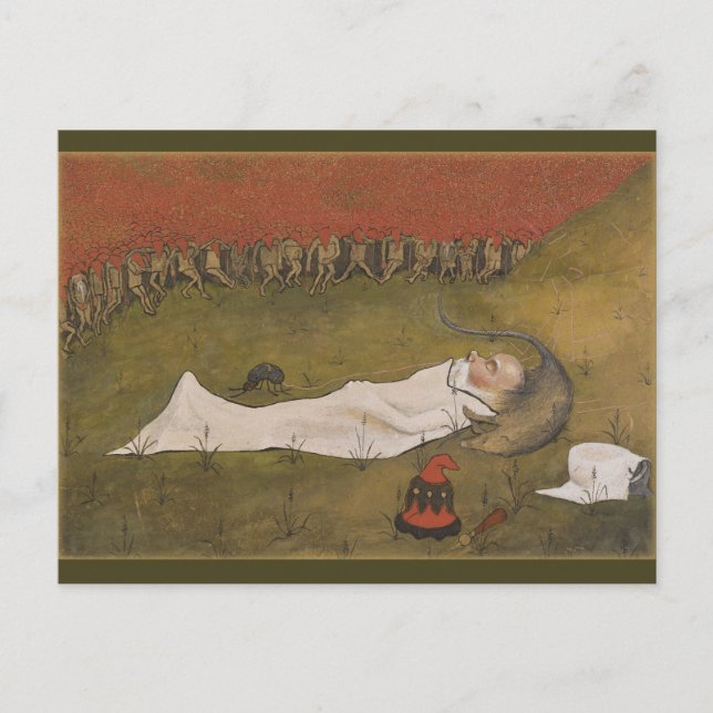 Postal Hugo Simberg Tomtekungen sover CC0428 Cartão posta (Frente)