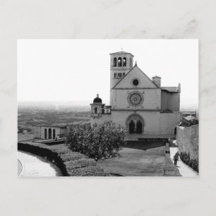 Postal Igreja de São Francisco de Assis, Itália, Cartão P