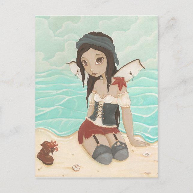 Postal Isabella - Cartão Poste de Sereia Pirata (Frente)