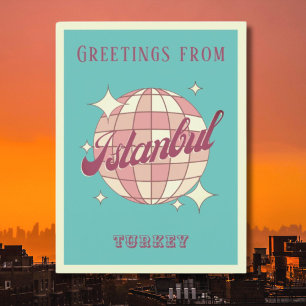 Postal Istambul Istambul Turquia Retro Vintage Cartão pos