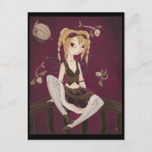 Postal Jouney - Cartão de Posto de Fada de Vapor