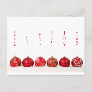 Postal Joy Moderno do Cartão de Natal