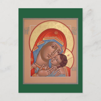 Postal Kasperov Mãe de Deus Cartão de Oração