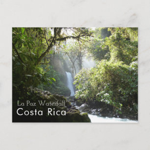 Postal La Paz Waterfall, Vara Blanca, Costa Rica Cartão 