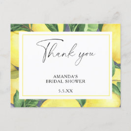 Postal Lemon Citrus - Cartão de Agradecimento de Casament
