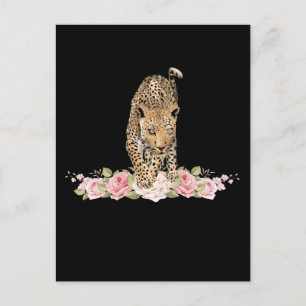 Postal Leopardo, Rosa Leopardo, Flor de Leopardo Cartão P