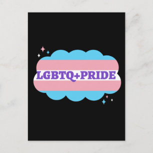 Postal LGBT+Orgulho. Gay- amor arco-íris. Cartão