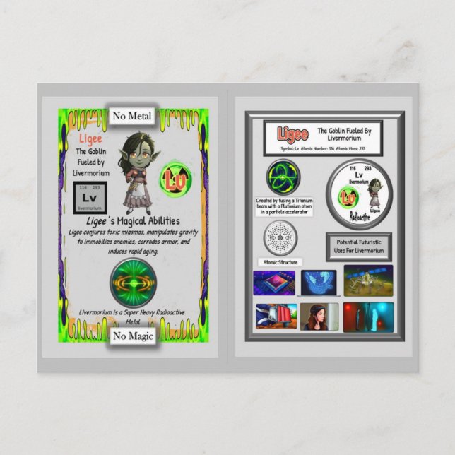 Postal Ligee Apresenta Cartão de Troca de Livermório (Frente)