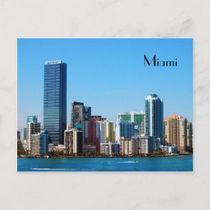 Postal Linha do horizonte Miami - Cartão Poste