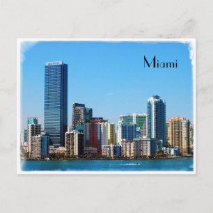 Postal Linha do horizonte Miami - Cartão Poste