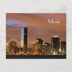 Postal Linha do horizonte Miami - Cartão Poste