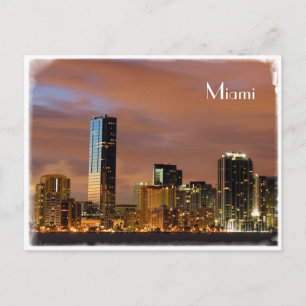 Postal Linha do horizonte Miami - Cartão Poste