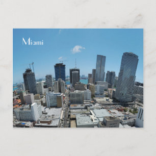 Postal Linha do horizonte Miami - Cartão Poste