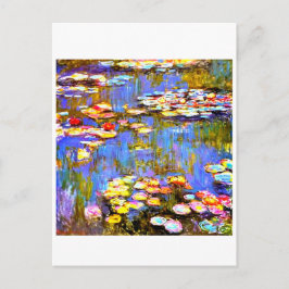 Postal Lírios de Claude Monet - Cartão de Posta artístico