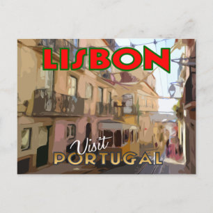 Postal Lisboa, Portugal. Um cartão da série Visita...