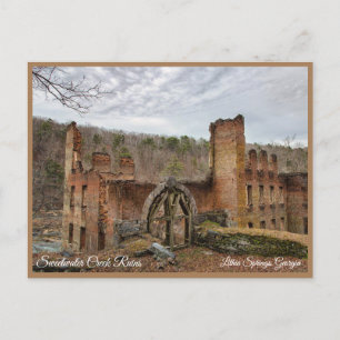 Postal Lithia Primavera Sweet water Georgia EUA Cartão po