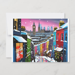 Postal Londres, inverno - Cartão de Natal 005