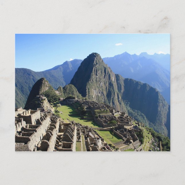 Postal Machu Picchu Peru Jogo de Chuveiro de Noiva Cartão (Frente)