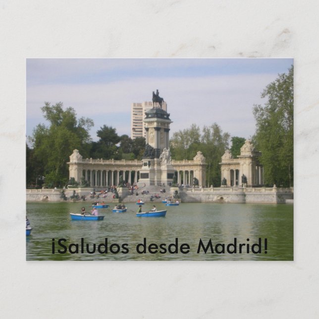 Postal Madrid, cartão da espanha (Frente)