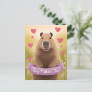 Postal Mãe de cartão de Dia de as mães engraçada Gift Cap