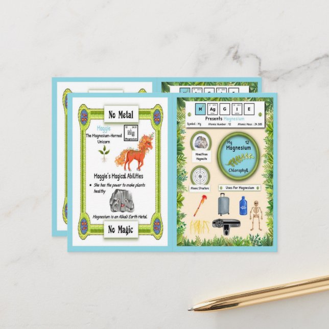 Postal Maggie - Cartão de Jogo Magnésio Horn Unicorn (Frente/Verso In Situ)